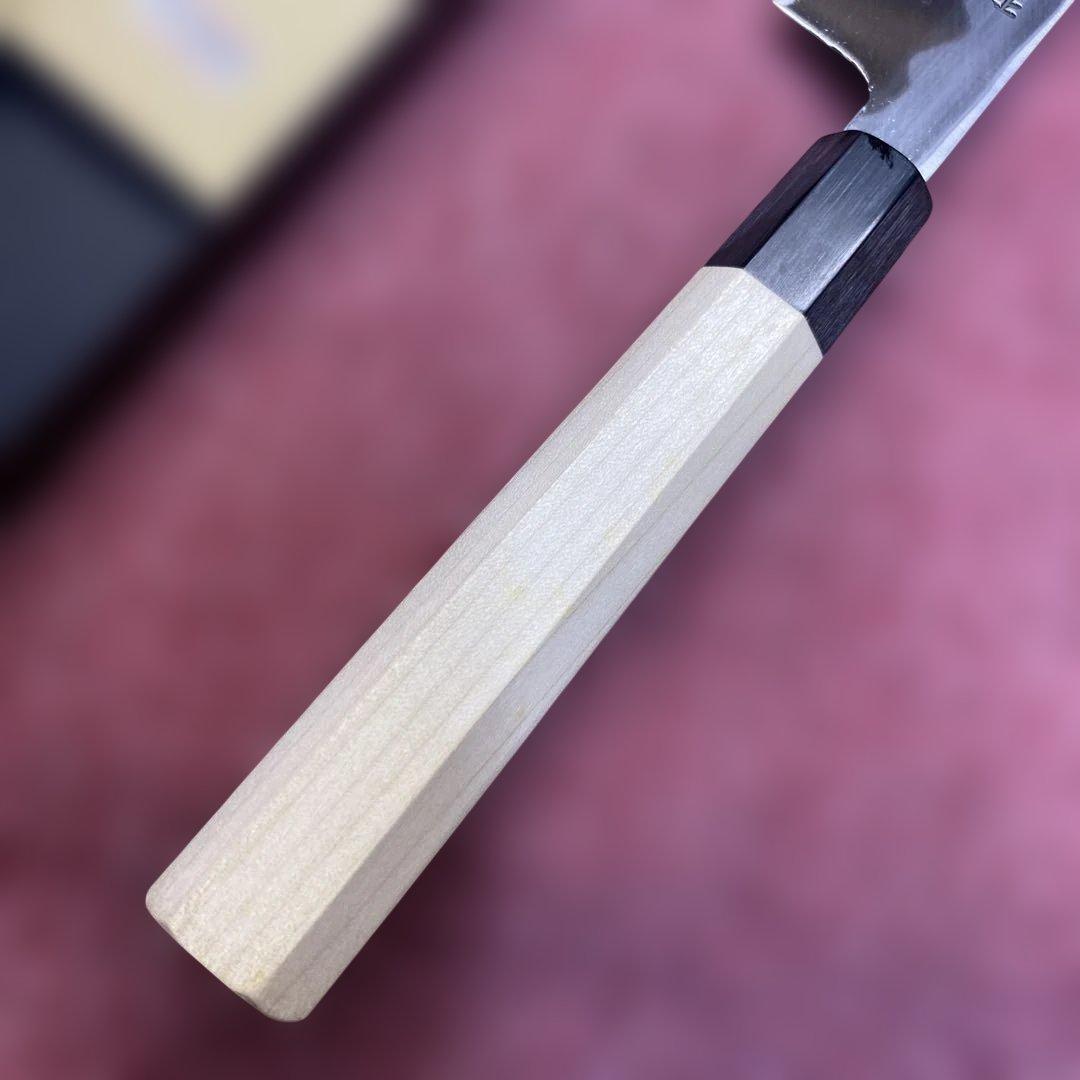 青二鋼　勘所切付柳刃包丁　360㎜ 尺2寸