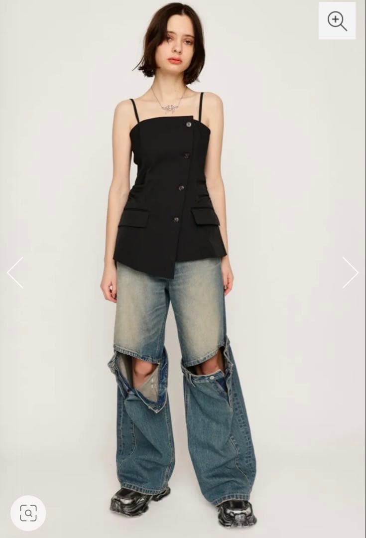 トップス SLY ASYMMETRY MANISH BUSTIER