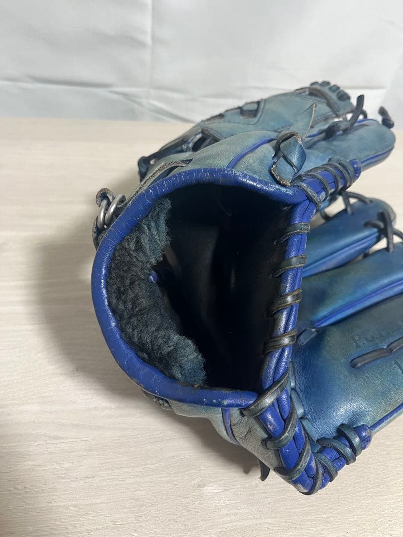 ZETT プロステイタス 硬式 オーダーグラブ 投手用 日本製 刺繍有 ブルー