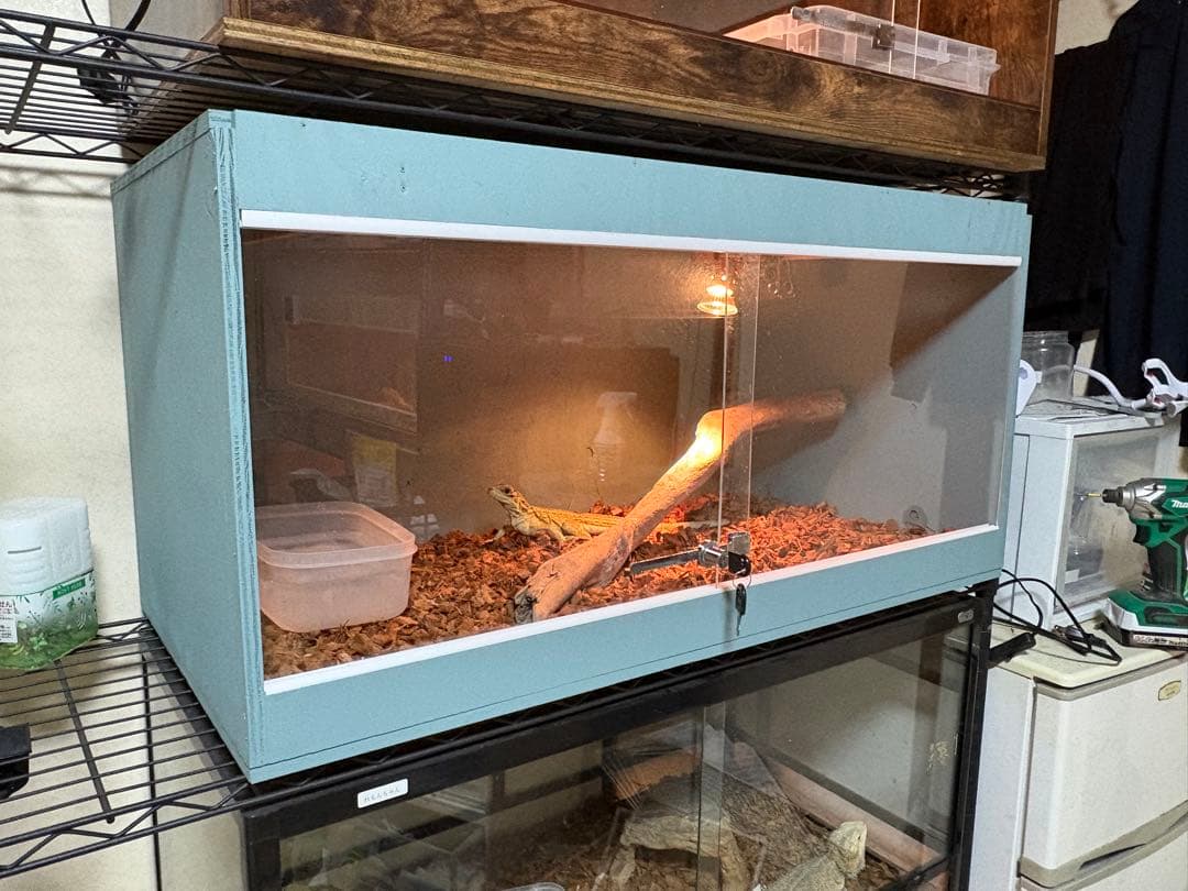 爬虫類ケージ　90×45×45 カラーケージ　ペット　飼育　ケージ