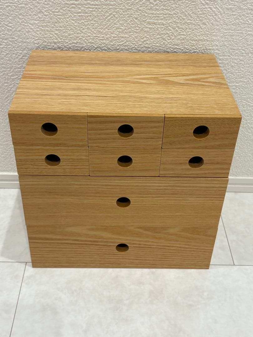 無印良品　木製小物収納 引き出し13個付き