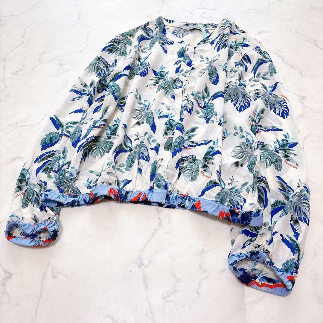 MaxMara マックスマーラ マレーラ シルク100% ブラウス ボタニカル柄