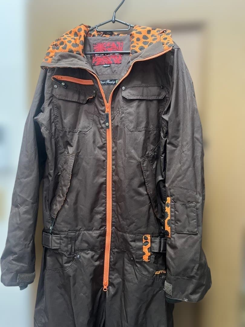 ESTIVO スノーボードウェア MENS Mサイズ ブラウン ×オレンジ