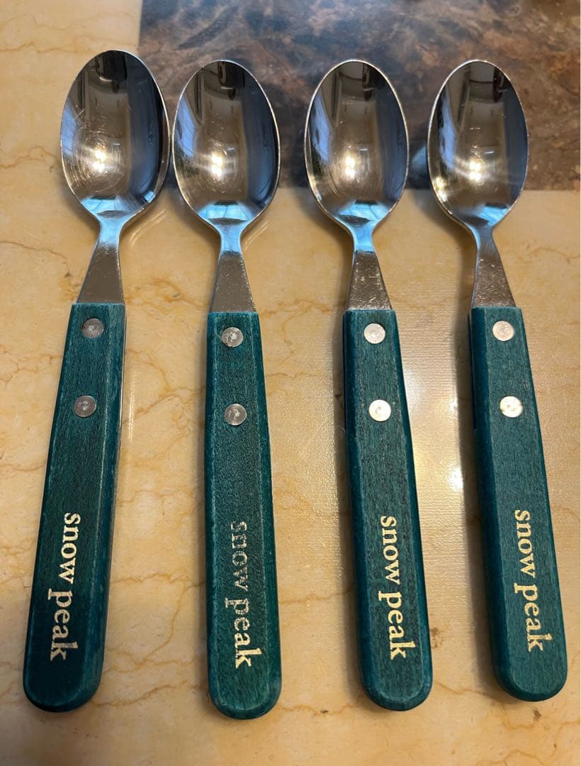 スノーピーク　カトラリー　20本　グリーンパーティー　ナイフ　フォーク　スプーン