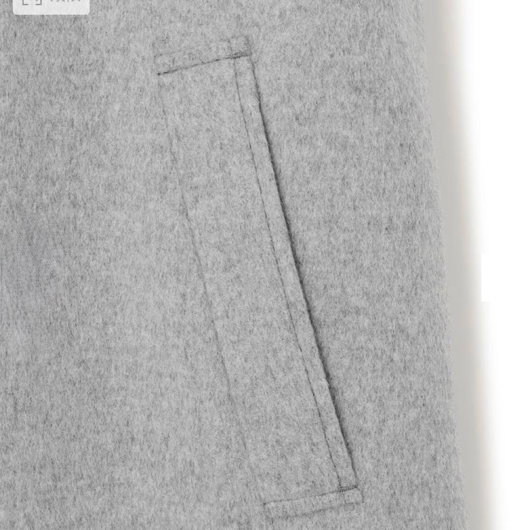 【未使用タグ付】23区ウールカシミヤビーバーフード付ショートコート