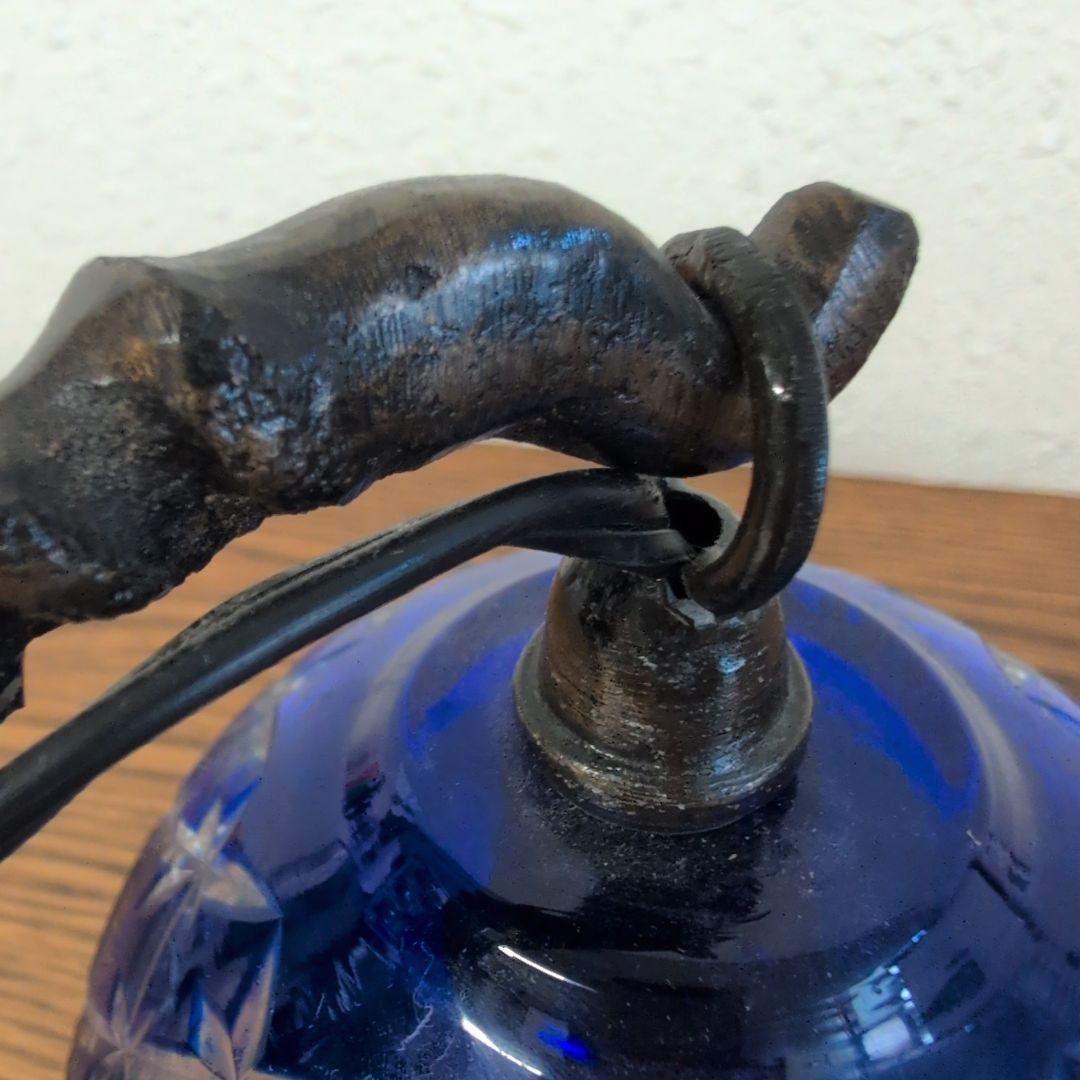 切子ランプ　ガラスランプ