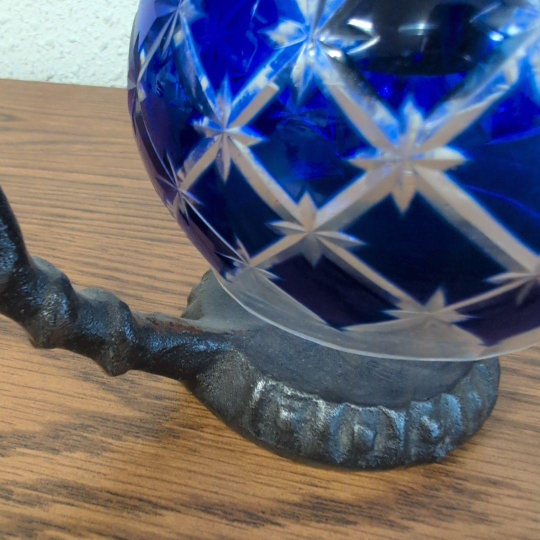 切子ランプ　ガラスランプ