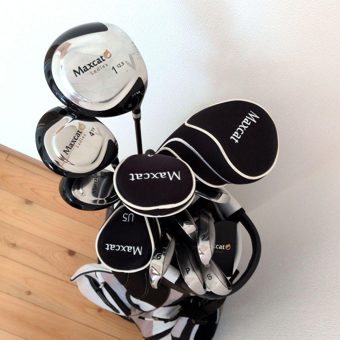 MAXCAT／レディース ゴルフクラブセット クラブ８本＋キャディバッグ／軽量