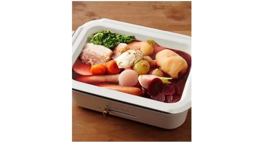 ☆未使用☆BRUNO コンパクトホットプレート+セラミックコート鍋　2点セット