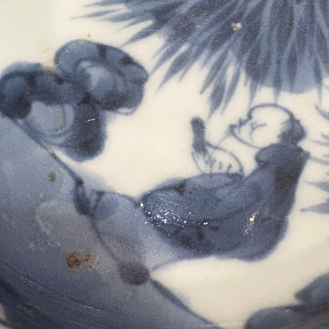 江戸時代◎伊万里焼　染付皿五枚