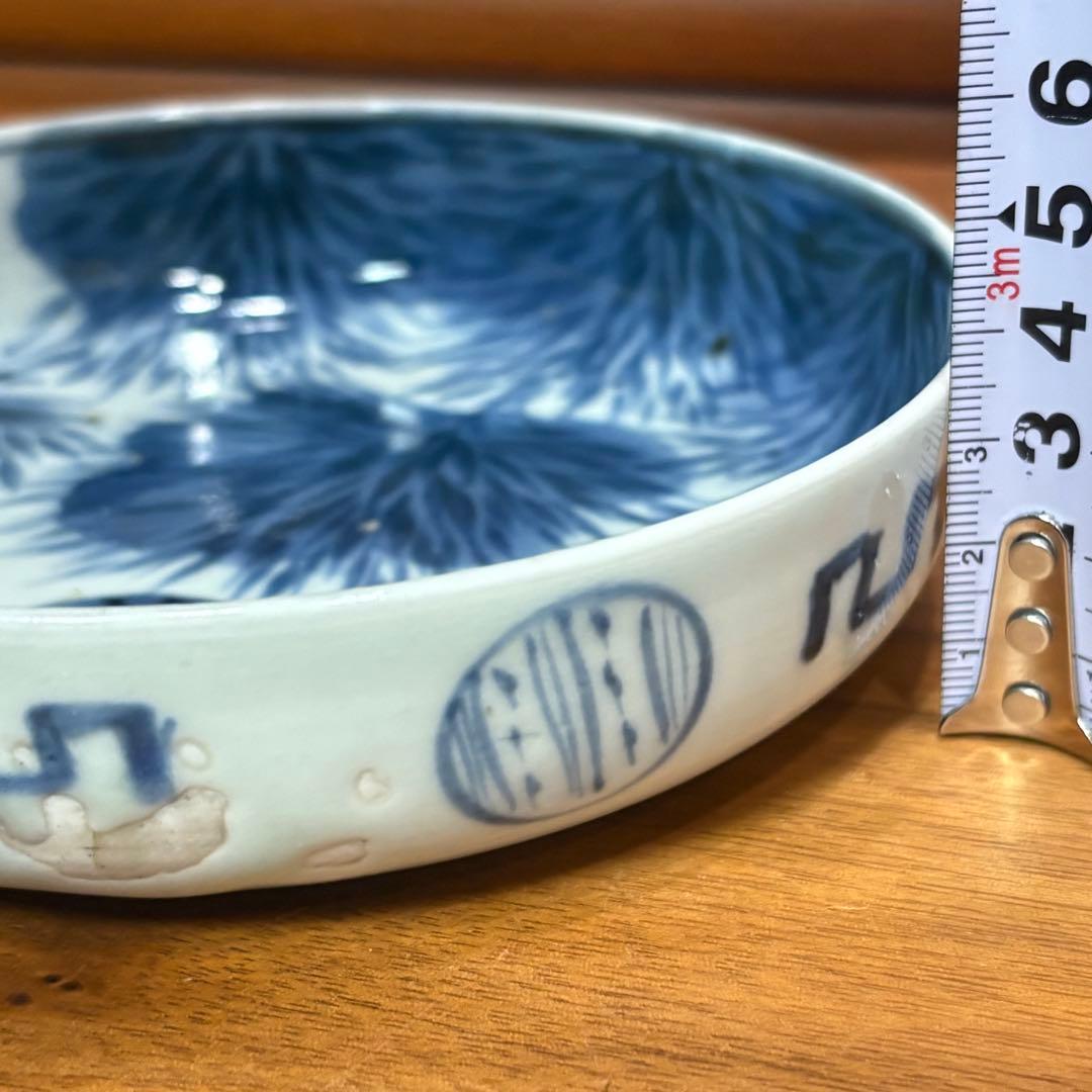 江戸時代◎伊万里焼　染付皿五枚