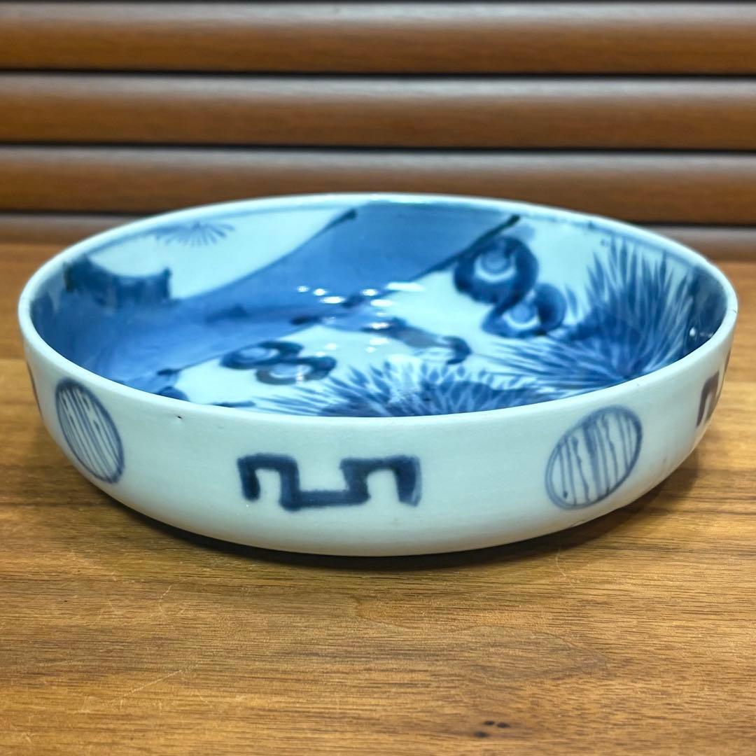 江戸時代◎伊万里焼　染付皿五枚