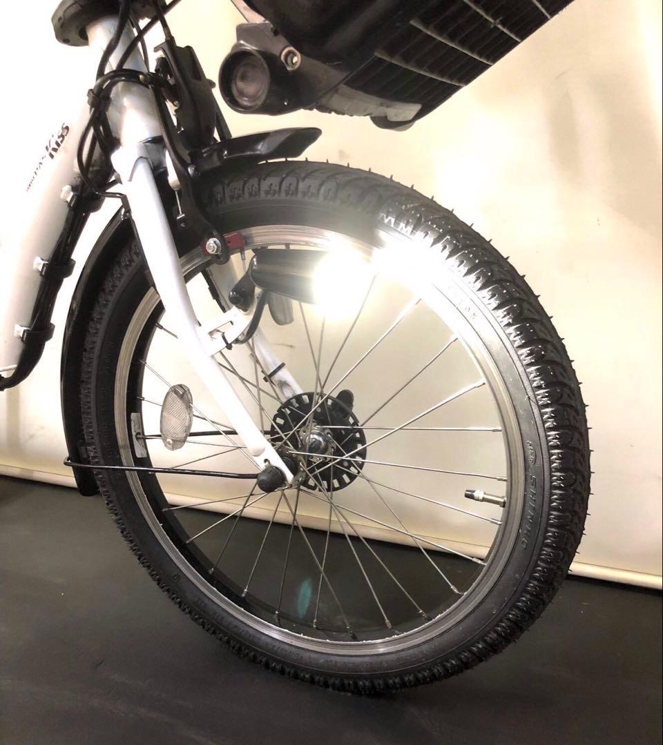 1年保証 送料無料　ヤマハ　パスキッス　20インチ　白色　電動アシスト自転車