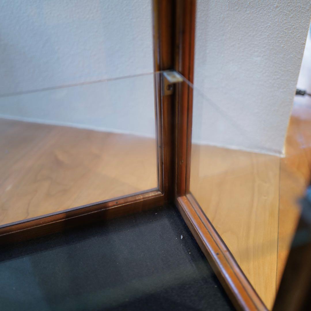 30s〜アンティークガラスショーケース 飾り棚 アメリカ製 2段式