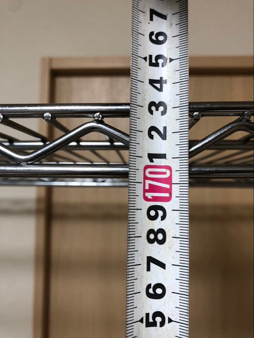 ②Lumenis スチールラック 5段 シルバー