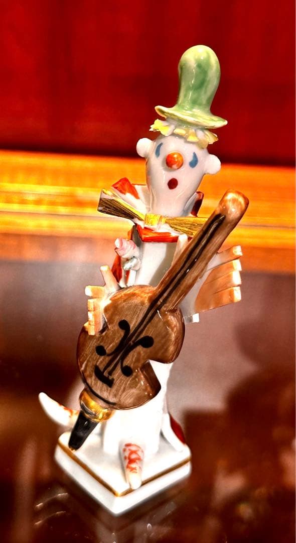 Meissen マイセン フィギュリン　人形 チェロ弾きのピエロ