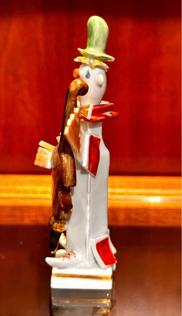 Meissen マイセン フィギュリン　人形 チェロ弾きのピエロ