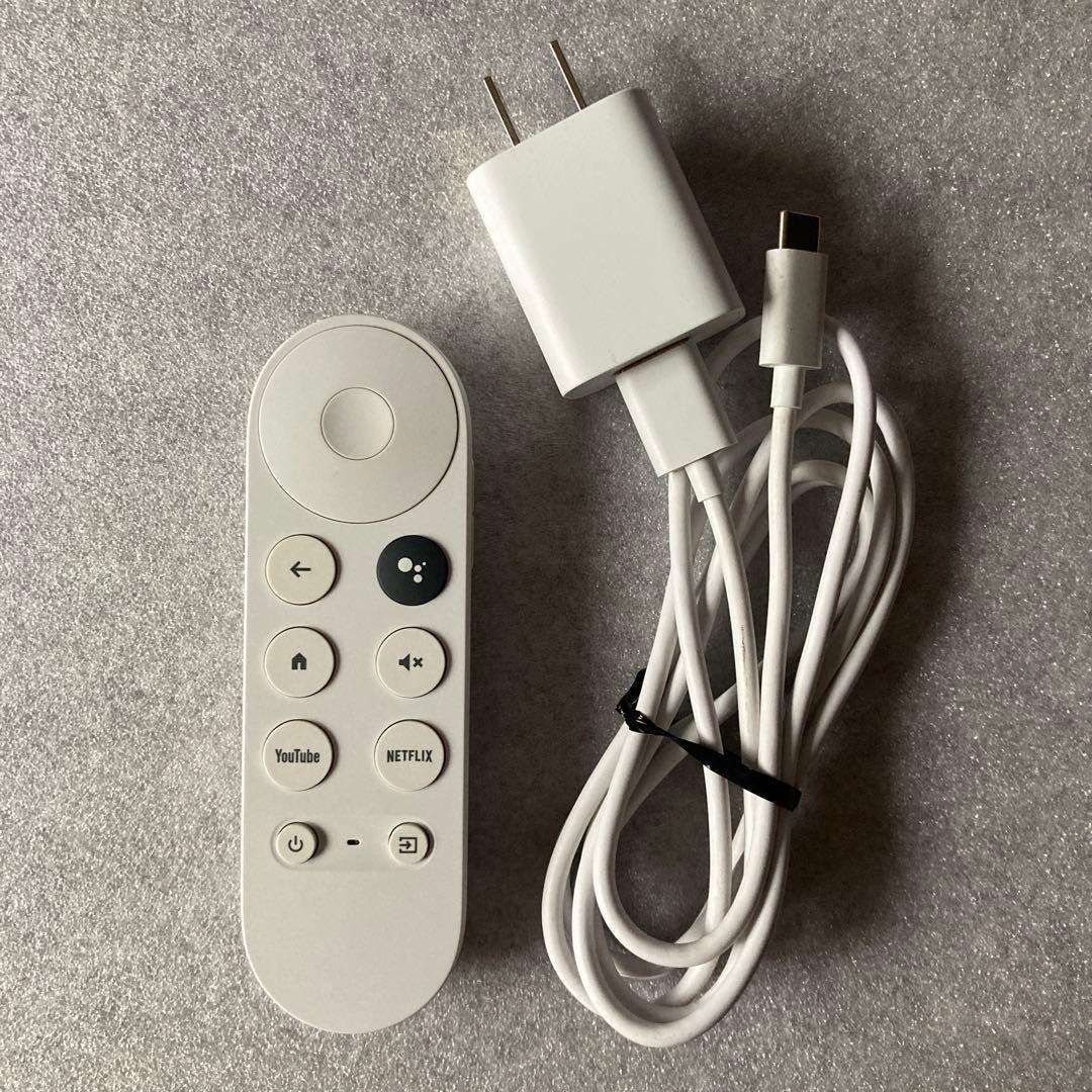 中古 箱なし Chromecast with Google TV 4K スノー