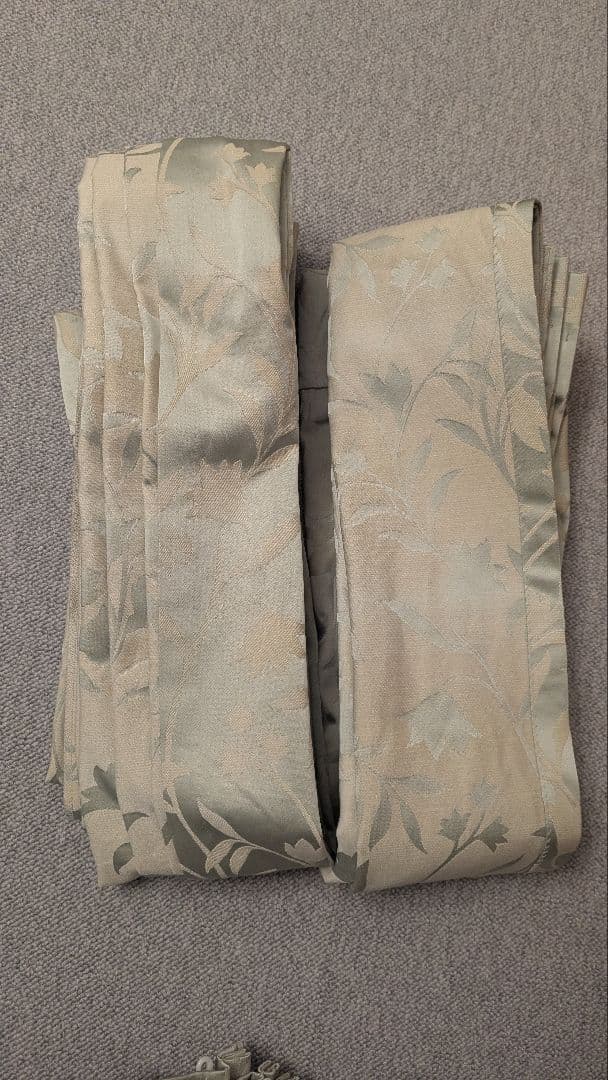 ②195×125cm×2枚 ドレープカーテン 川島織物