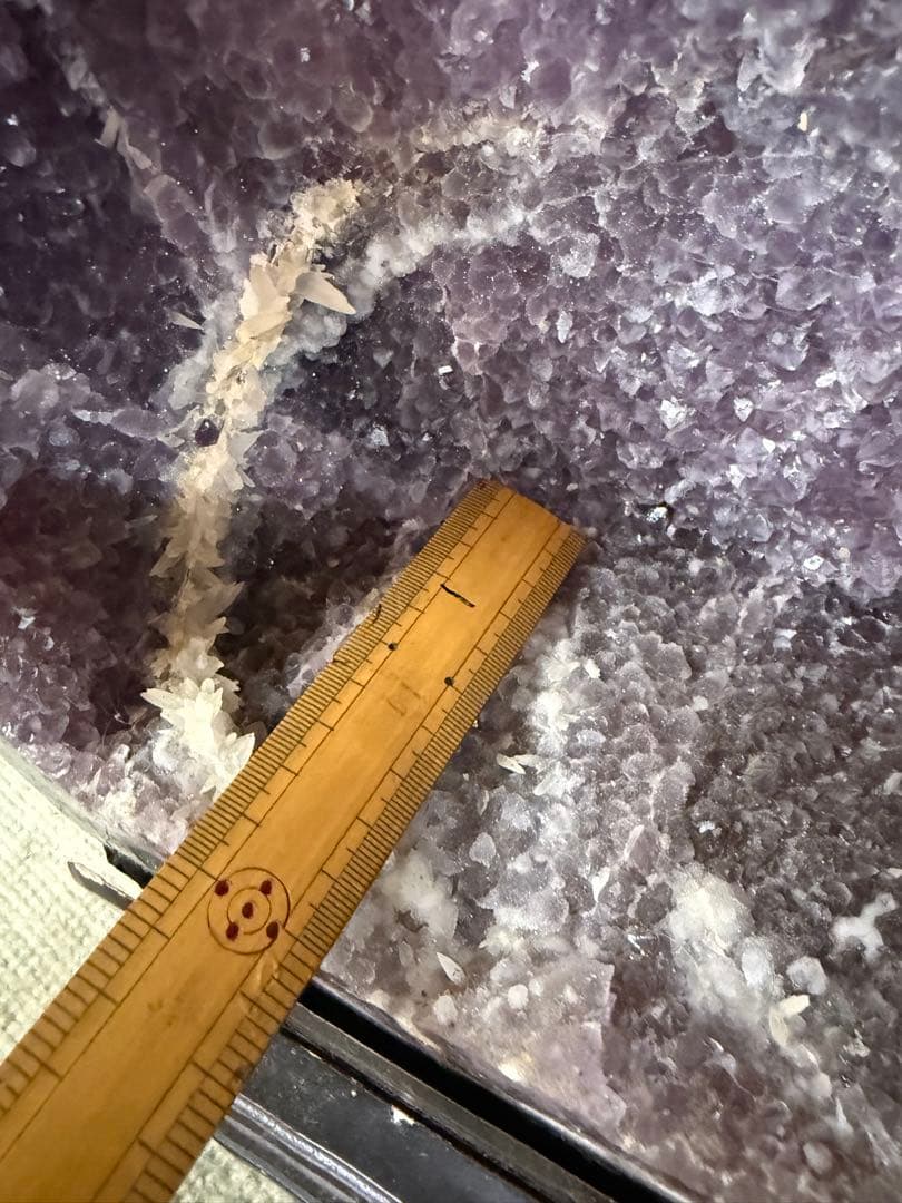 濃紫色アメジストドーム　H75cmW25cm29kg たのめる便発送！