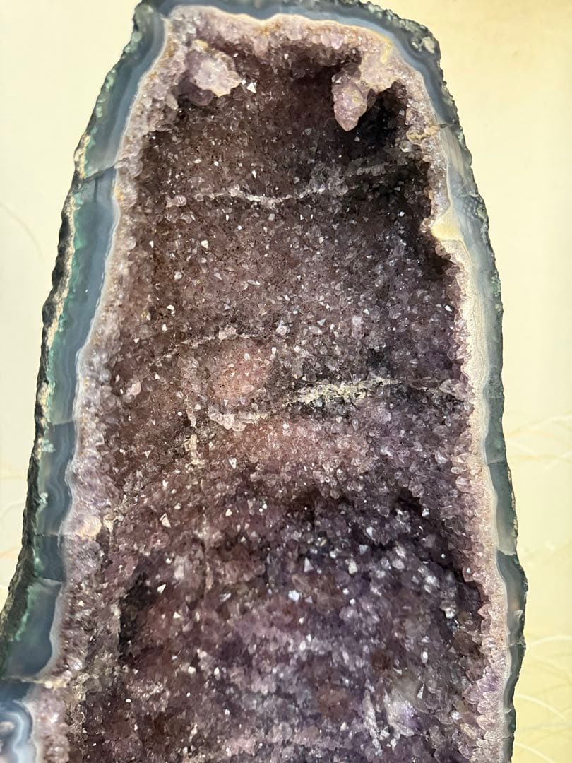 濃紫色アメジストドーム　H75cmW25cm29kg たのめる便発送！