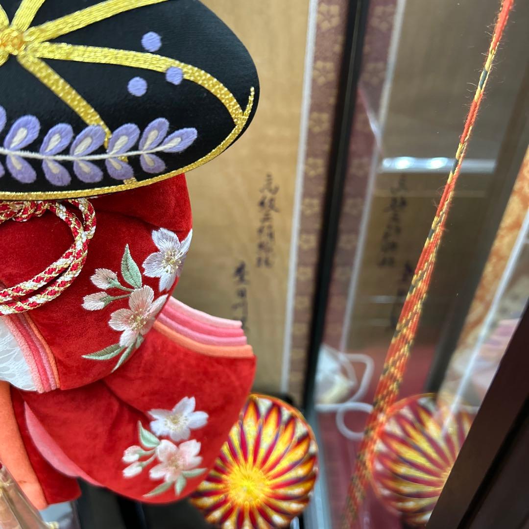 初正月＊羽子板飾り＊18号＊黒檀ケースp