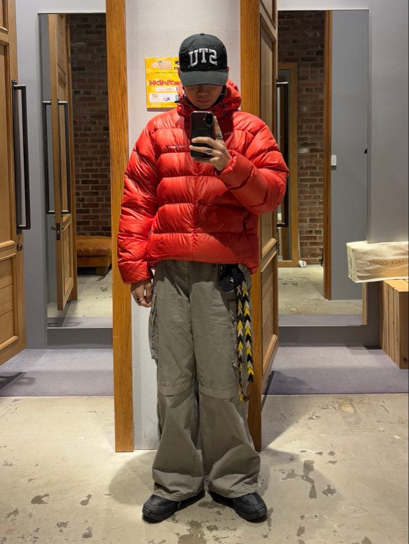 モンベル　ライトアルパインダウンパーカ　赤　オレンジ　XL　800FP