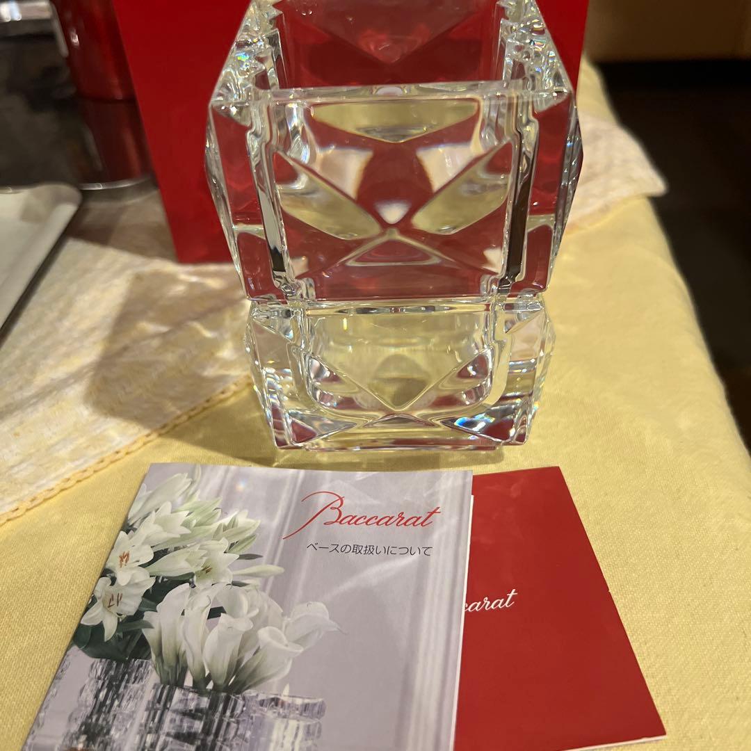Baccarat クリスタル花瓶 四角形