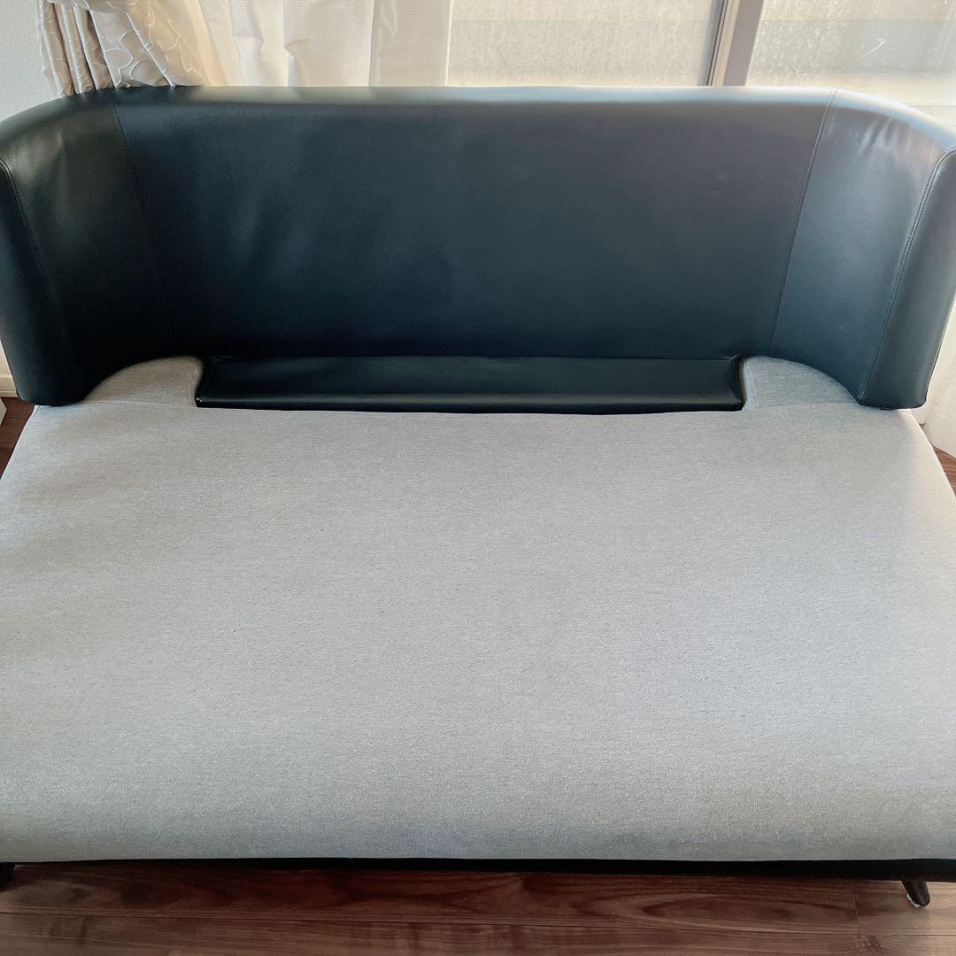 ニトリ 2人用 布張りソファ ポーション2KD GY