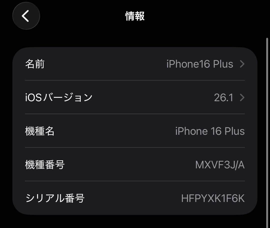 iPhone 16 Plus 128GB ティール