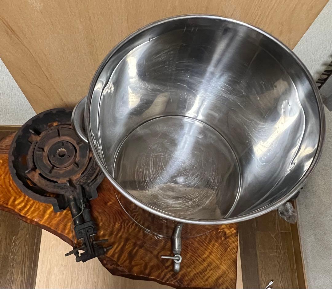 ステンレス寸胴鍋 蛇口付 45cm