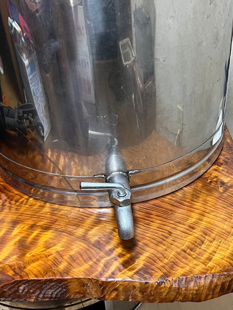 ステンレス寸胴鍋 蛇口付 45cm