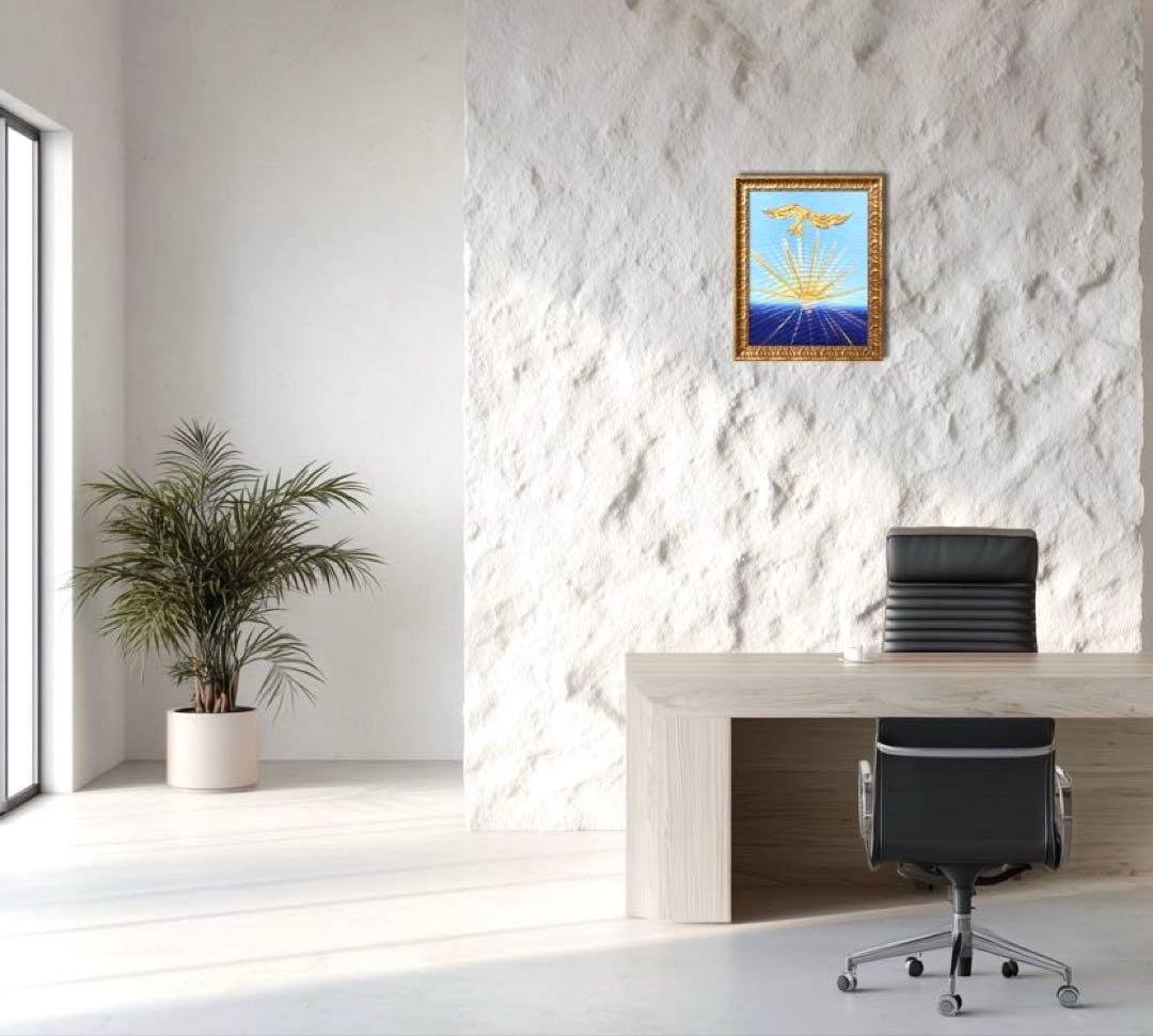 開運絵画　オリジナル　金箔