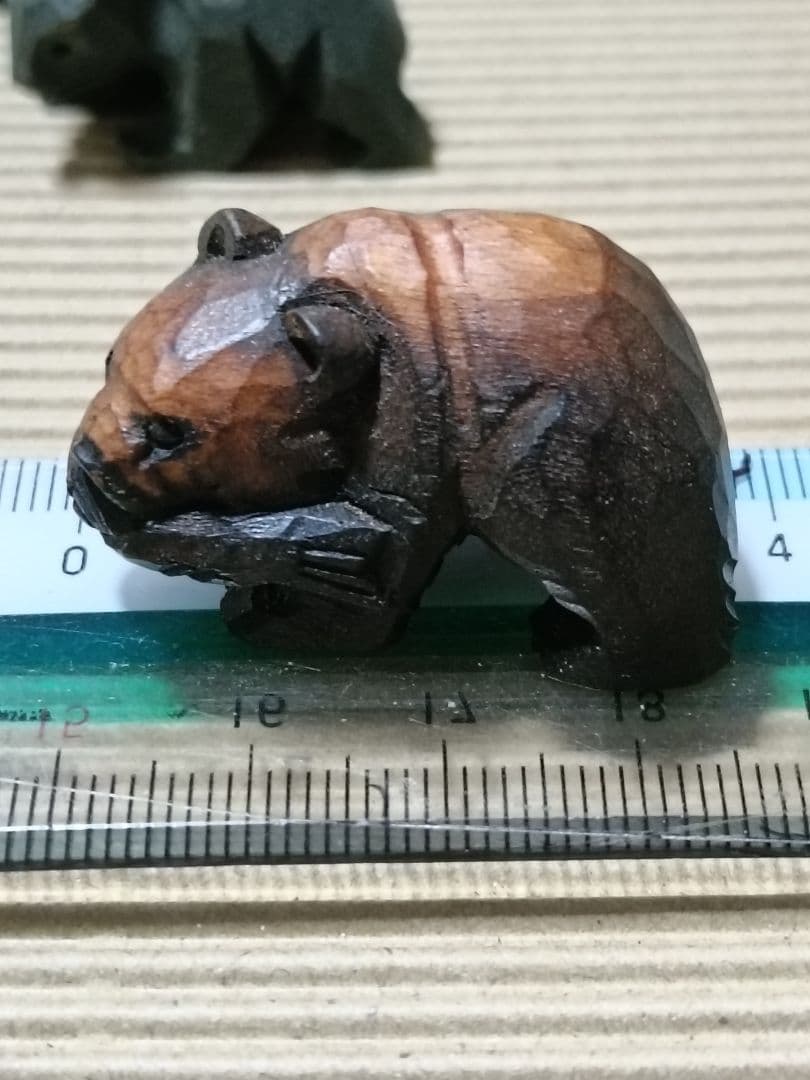レトロ 極小 超ミニ 木彫熊 6点 希少 豆熊 激安