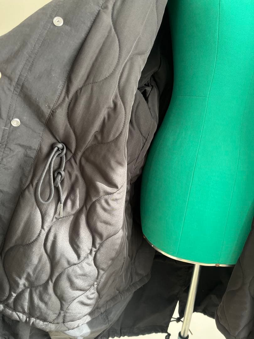 ZARA ブラック モッズコート　キルティングインナー付き