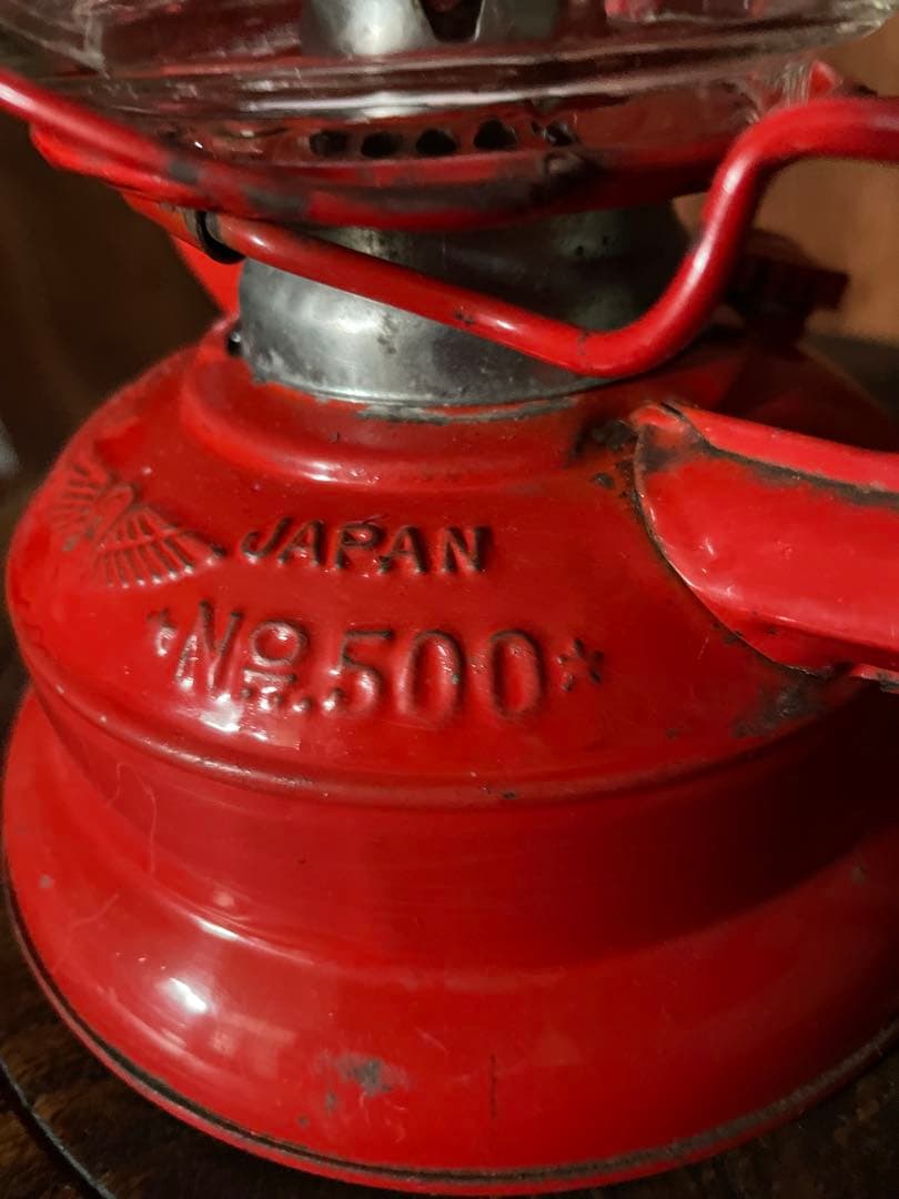 WINGED WHEEL No.500 Red オイル ランタン オイルランプ