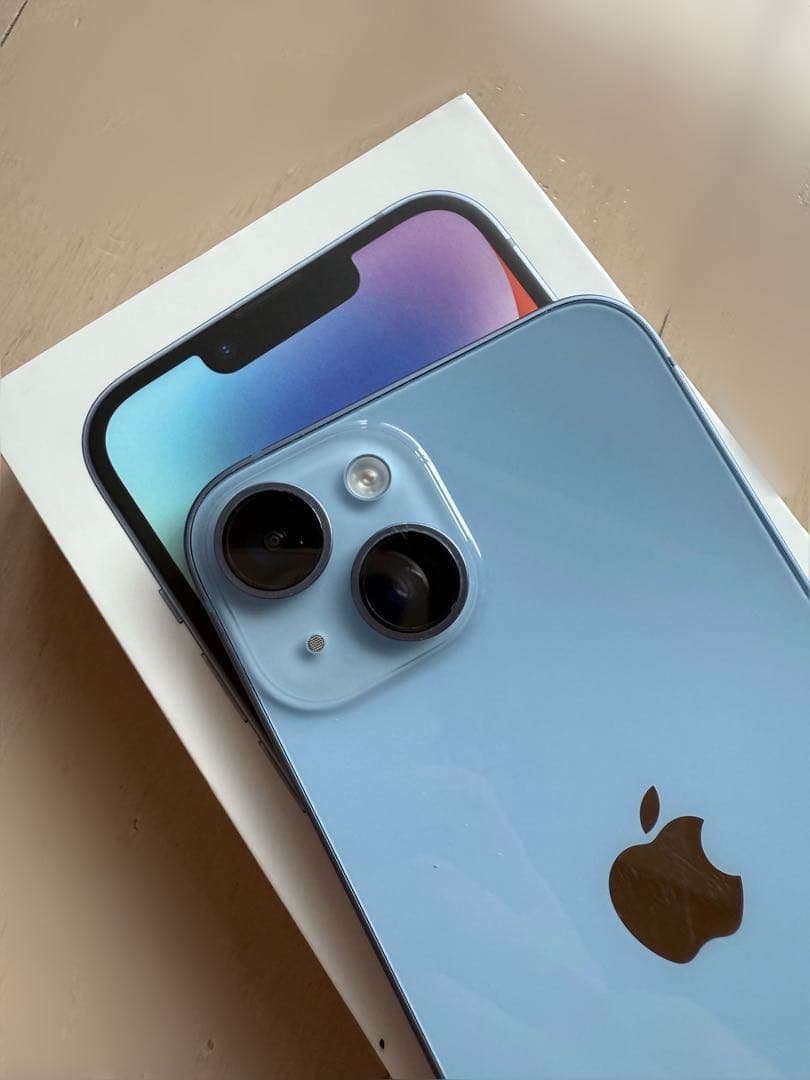 iPhone14 128G ブルー 美品 本体 SIMフリー