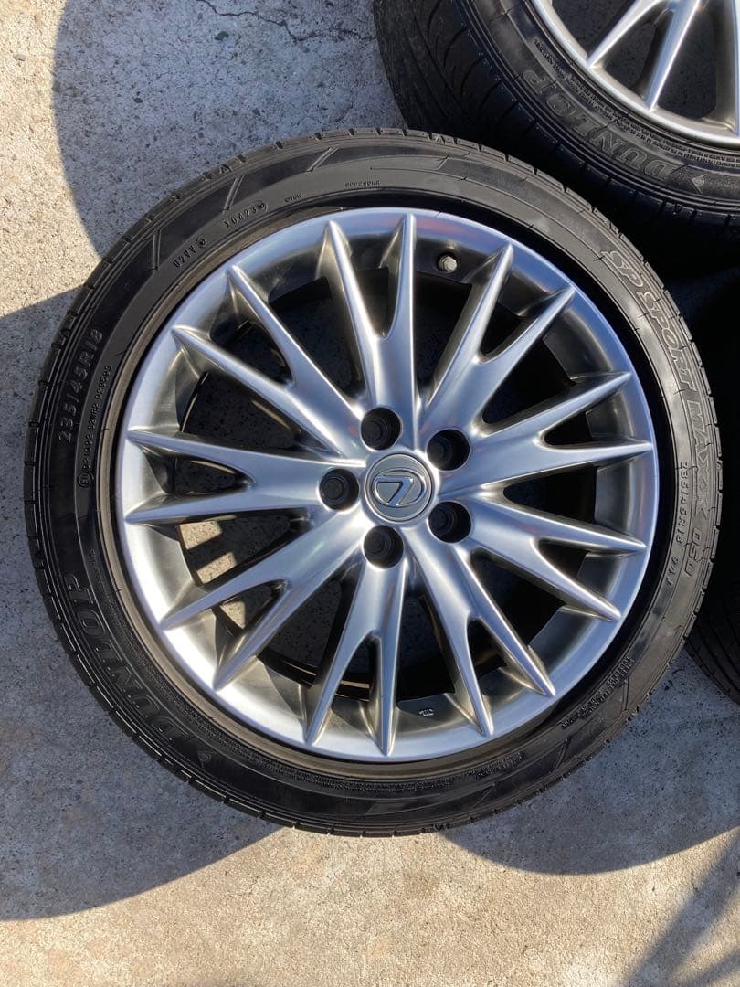 ぴかりんレクサス　10系　GS450h 純正18インチアルミホイル