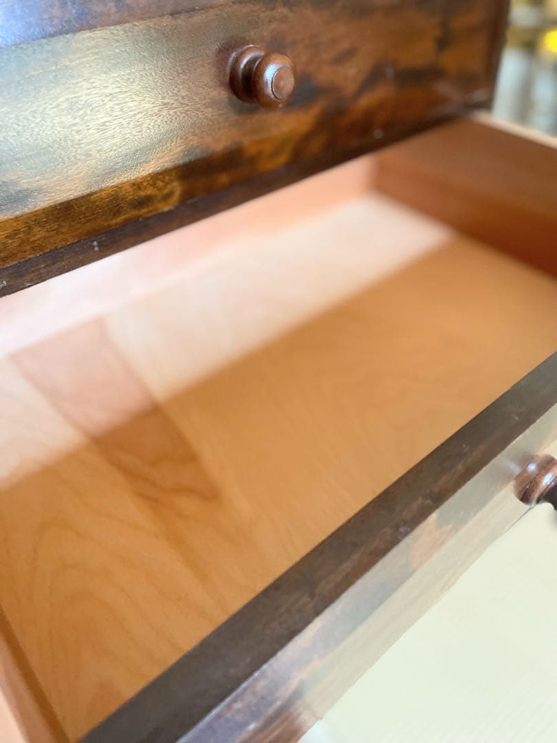 慈雨　松本民芸家具 凸面 小引き出し 民藝家具小物タンス 整理箪笥