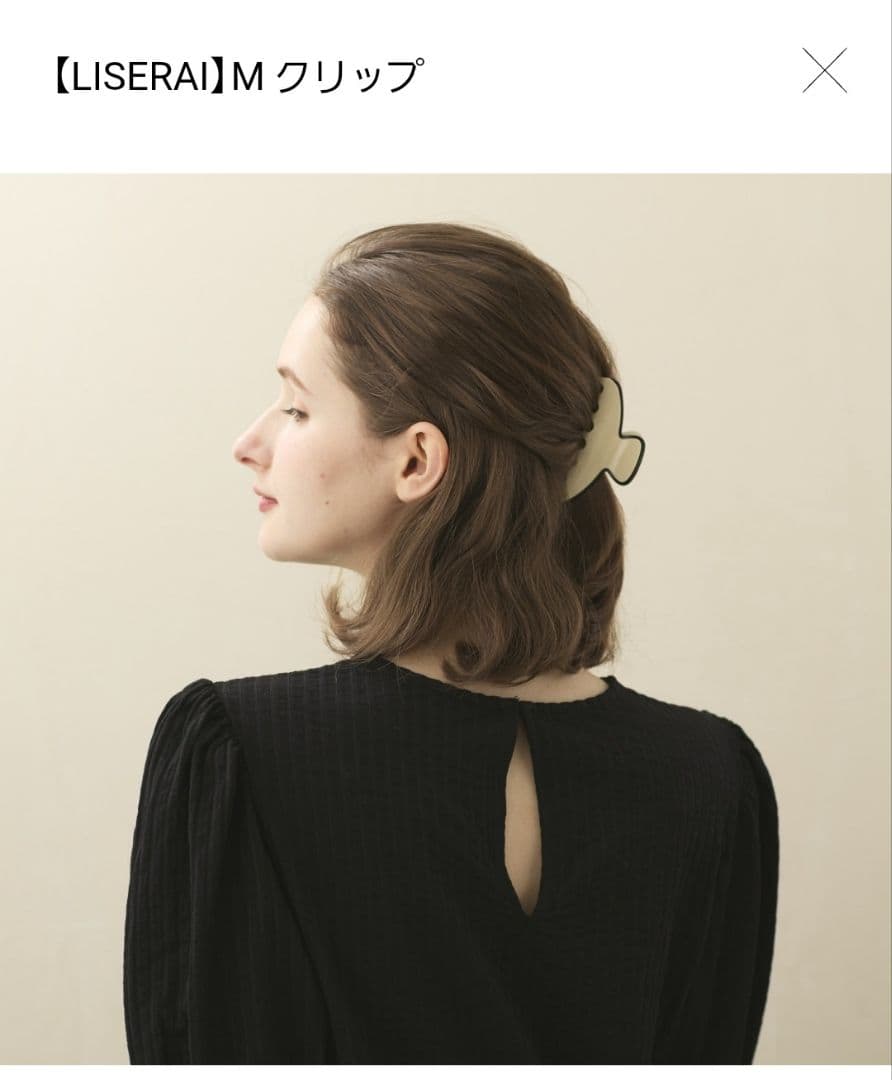 ALEXANDRE DE PARIS LISERAI Mクリップ4㎝×8.5cm