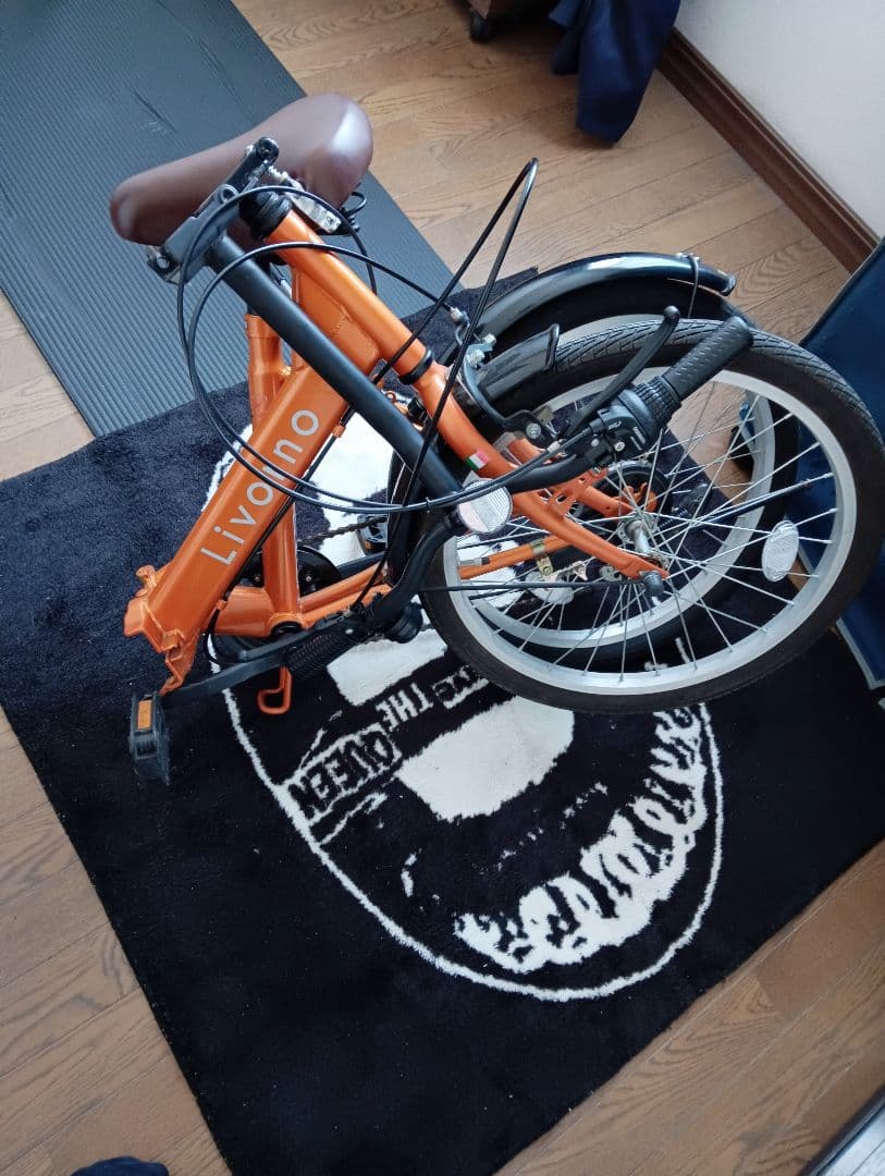 Livorno 20インチ 折りたたみ自転車 オレンジ　ギアチェンあり