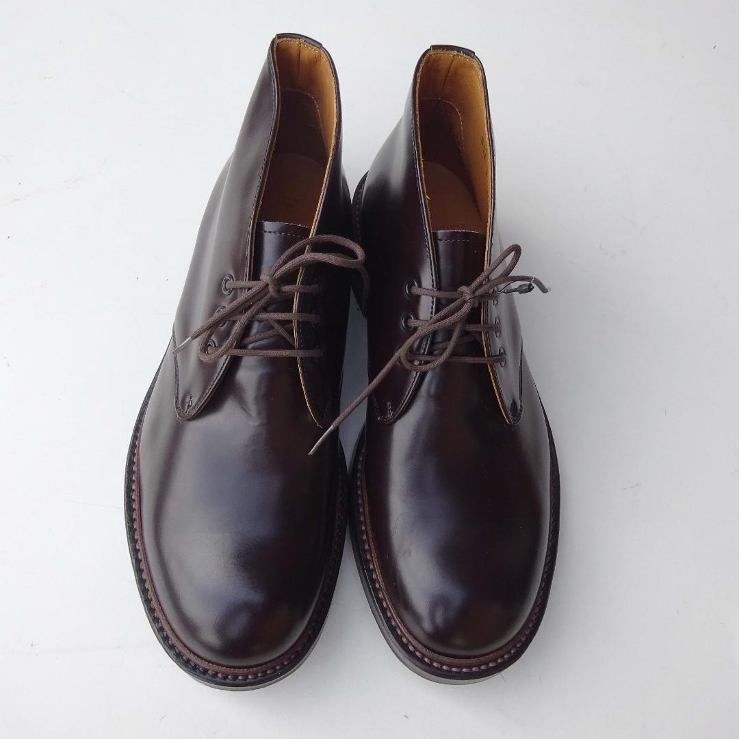 日本製新品廃盤ポロラルフローレン リーガル製 チャッカーブーツ 25.0EEE茶