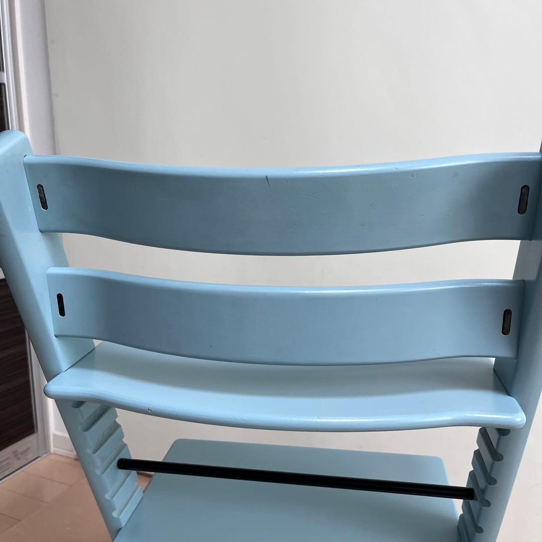 シリアルNo6　ストッケ トリップトラップ ハイチェア アクアブルー