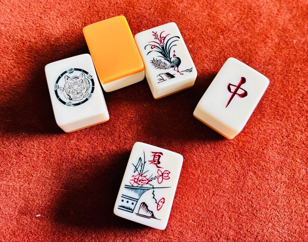 麻雀牌　虎牌　雀鬼　希少　レア　麻雀牌セット