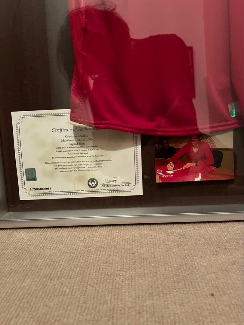 クリスティアーノ・ロナウド直筆サイン