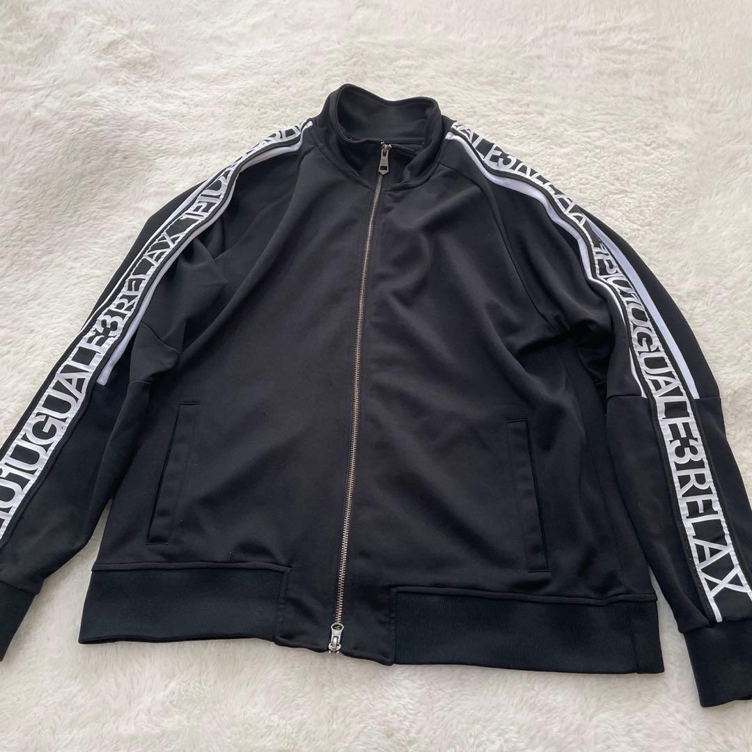 サイズXL 1PIU1UGUALE3 RELAX ジャージ　上下セットアップ黒