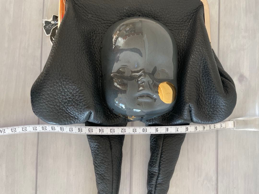 あちゃちゅむ✖️capi 陶器顔レザーバッグ　がま口　新品未使用　あちゃちゅむ