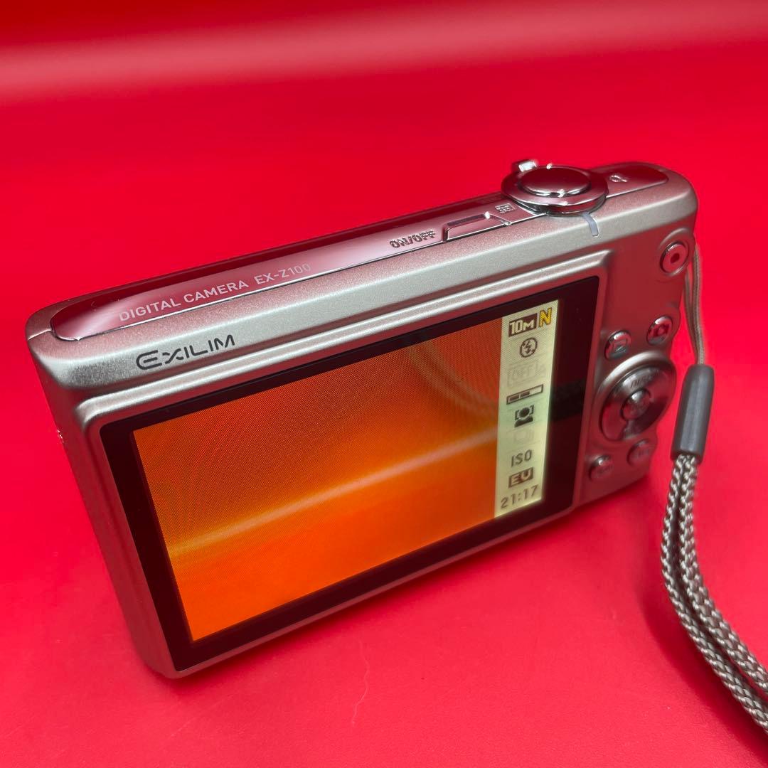 【美品・付属品完備】CASIO EXILIM EX-Z100 シルバー デジカメ