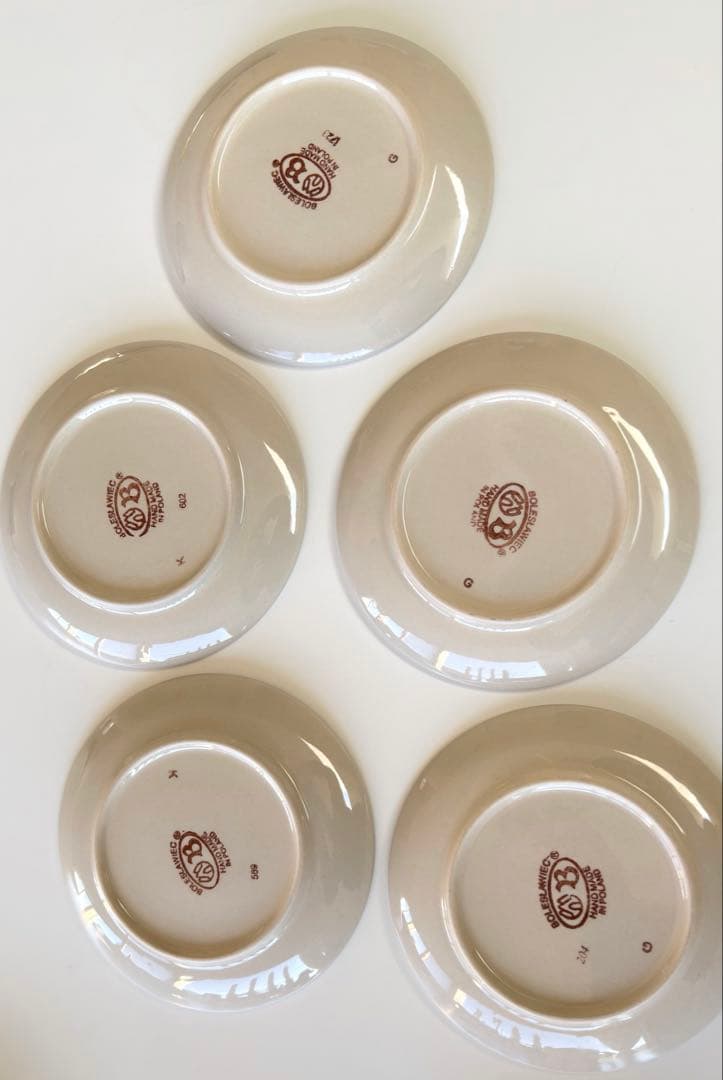 ポーリッシュポタリー 20cm 皿 5枚セット