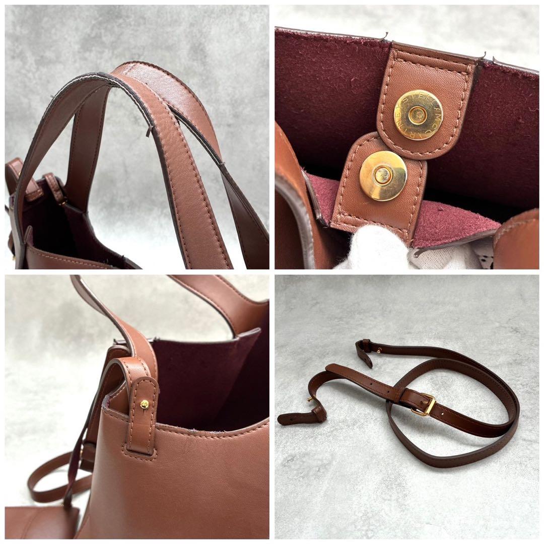 ✨付属品完備✨ステラマッカートニー ロゴトートバッグ 2WAY ブラウン